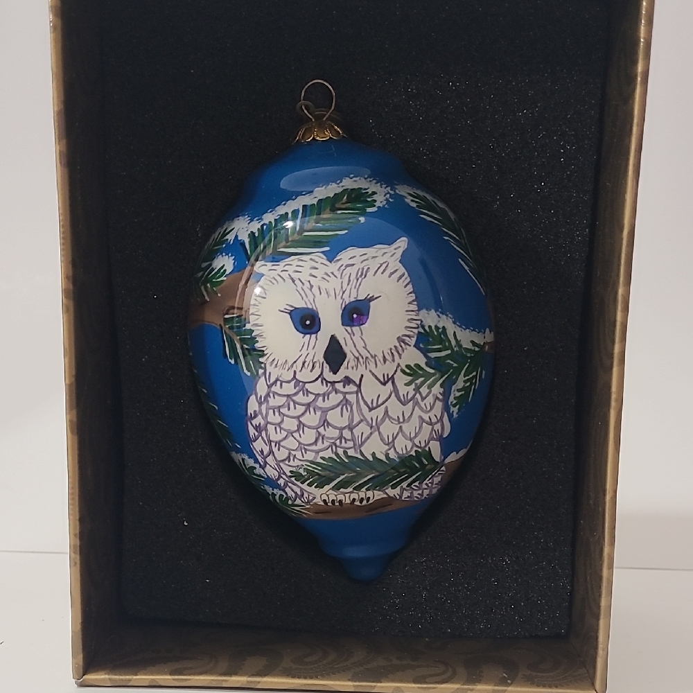 Pier 1 Owl Christmas Ornament